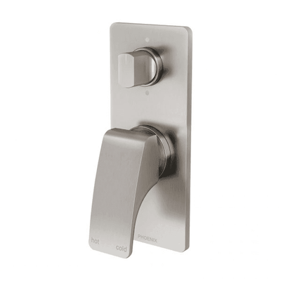 Phoenix Rush Shower / Bath Diverter Mixer Brushed Nickel