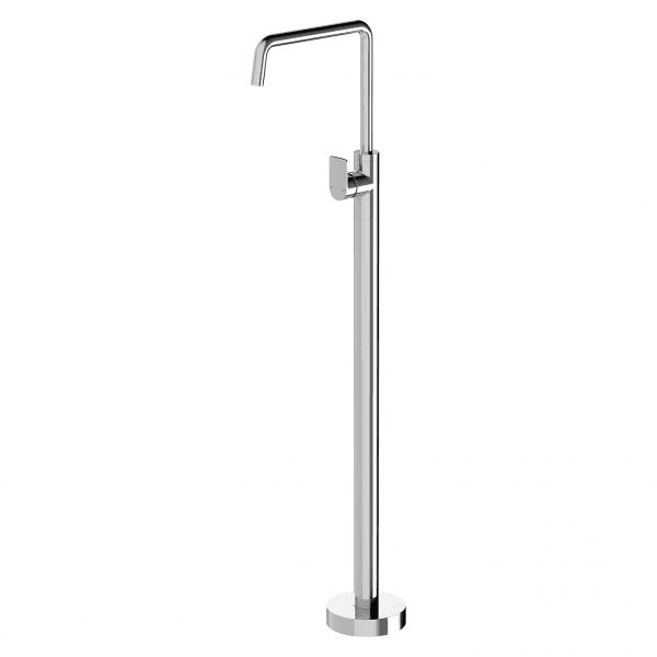 Mekko Floor Mounted Bath Mixer Chrome