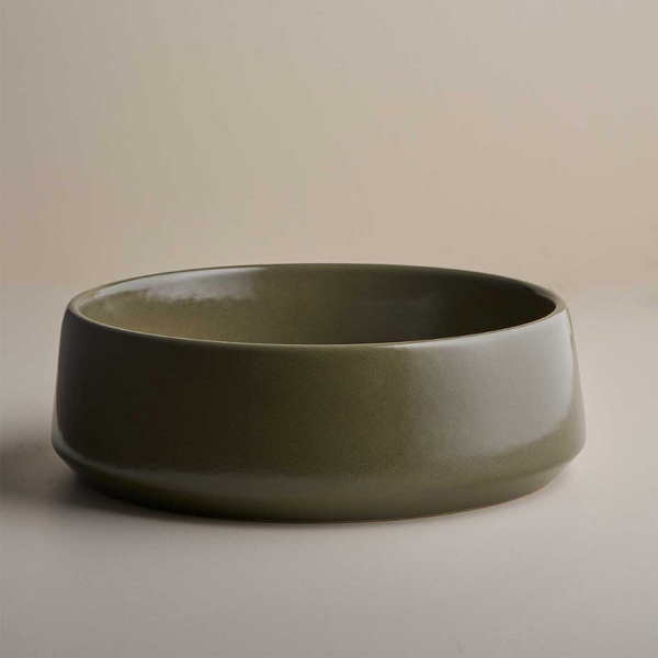 Robert Gordon Kiln 360 Round Hand Basin Olive