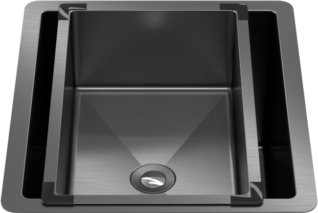 Piper Portable Mini Sink Brushed Gunmetal