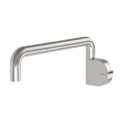 Phoenix Designer Swivel Bath Outlet 230mm Round Brushed Nickel
