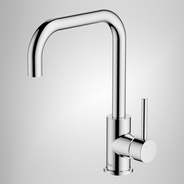 Abey Lucia Square Sidelever Mixer Chrome Lead Free