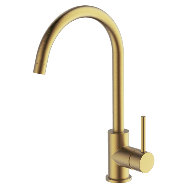Gareth Ashton Lucia Goose Sidelever Mixer Brushed Brass