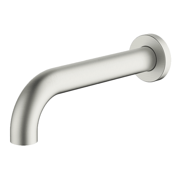 Gareth Ashton Lucia Curved Basin And Bath Spout 230mm Brushed Nickel