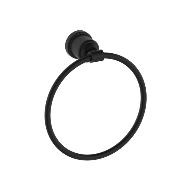 Nero York Towel Ring Matte Black