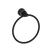 Nero York Towel Ring Matte Black