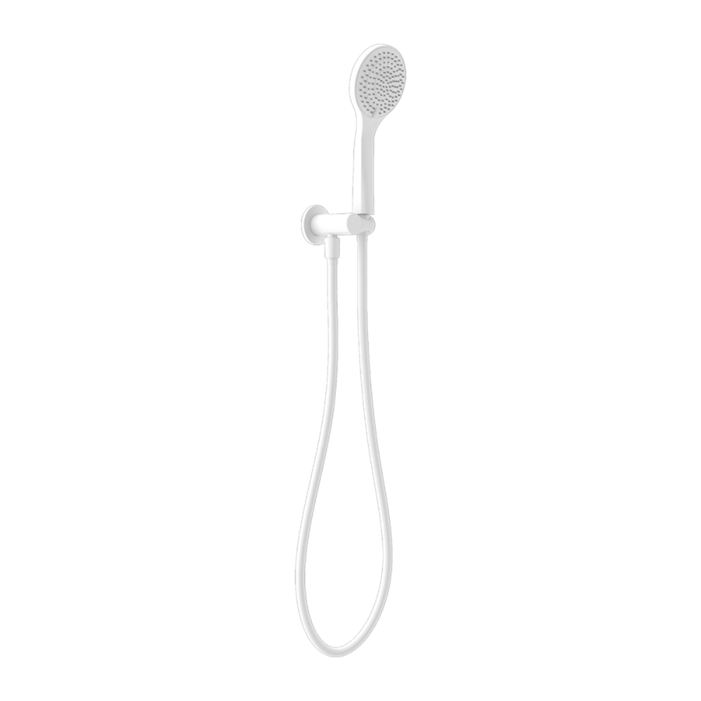 The Mecca hand hold shower is modern and functional addition to your shower routine. Designed with innovative air shower technology assures an enjoyable relaxing shower experience with a touch of sleek and stylish ambiance Product Type: Shower BracketProduct SKU: NR221905MW Colour: Matte WhiteMaterial: BrassWELS Ratin