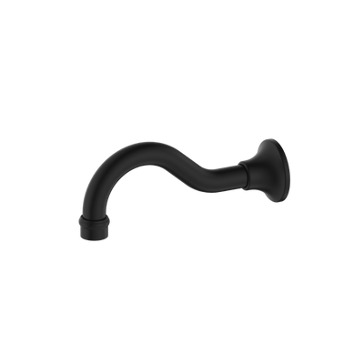 York Basin Bath Spout Only Matte Black