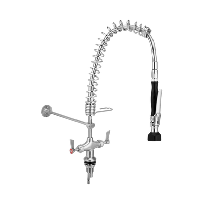 3monkeez Compact Stainless Steel Dual Hob Mounted Pre Rinse Unit