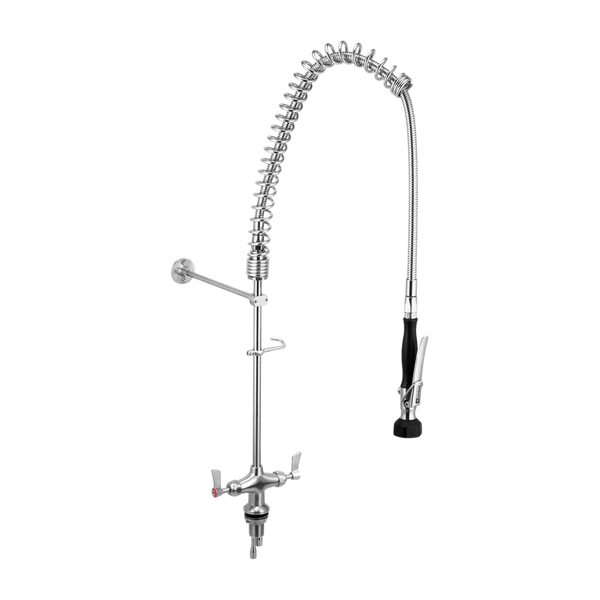 3monkeez Stainless Steel Dual Bench Mounted Pre Rinse Unit