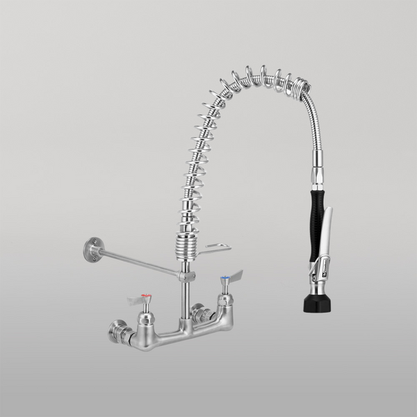 3monkeez Compact Stainless Steel Exposed Wall Mounted Pre Rinse Unit