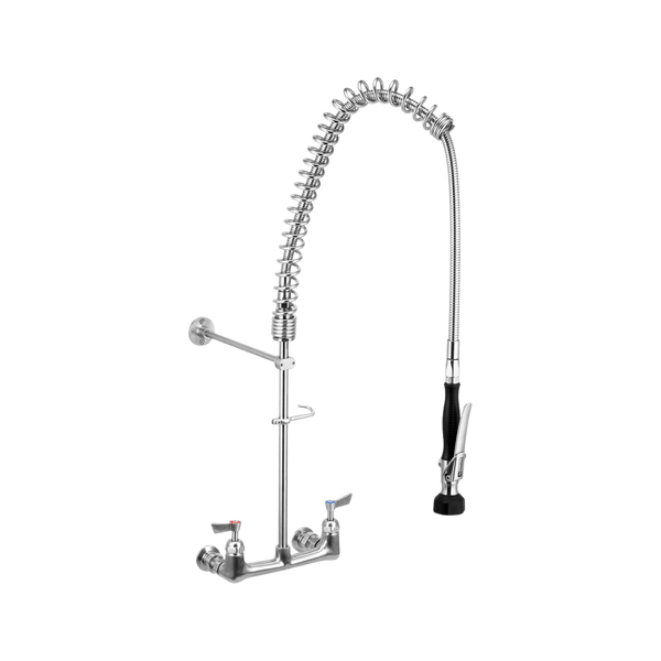 3monkeez Stainless Steel Exposed Wall Mount Pre-Rinse Unit