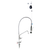 3monkeez Stainless Steel Line Retractor Dual Hob Mounted Pre Rinse Unit With12-inch Pot Filler