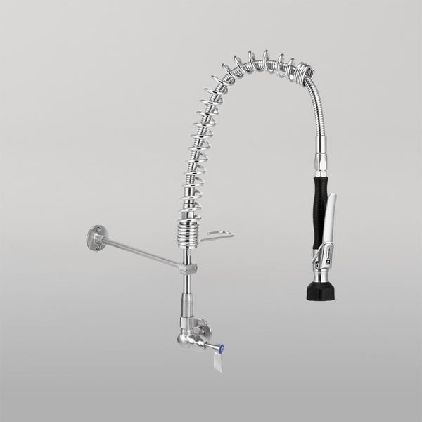 3monkeez Compact Stainless Steel Single Wall Mount Pre-Rinse