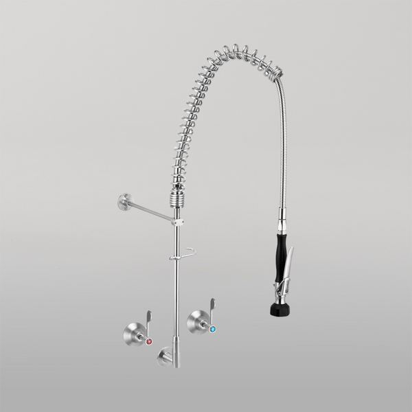 3monkeez Stainless Steel Wall Stops And Elbow Pre Rinse Unit