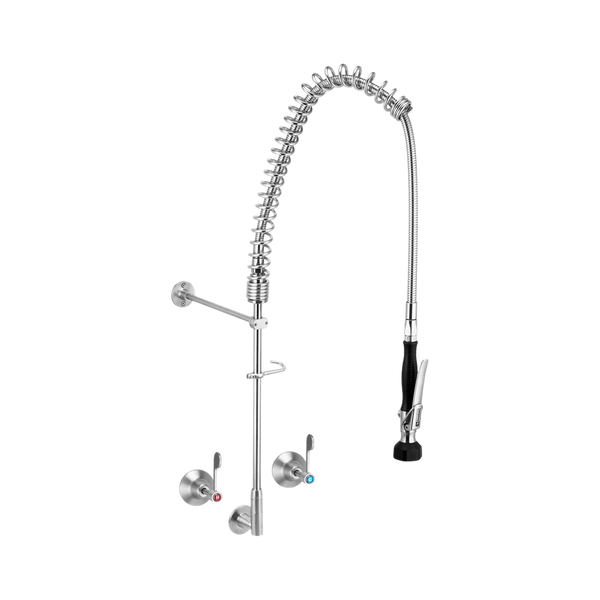 3monkeez Stainless Steel Wall Stops And Elbow Pre Rinse Unit