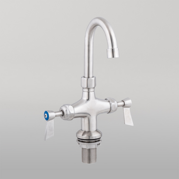 3monkeez Dual Bench Mount Body with Gooseneck Swivel 7-inch Spout