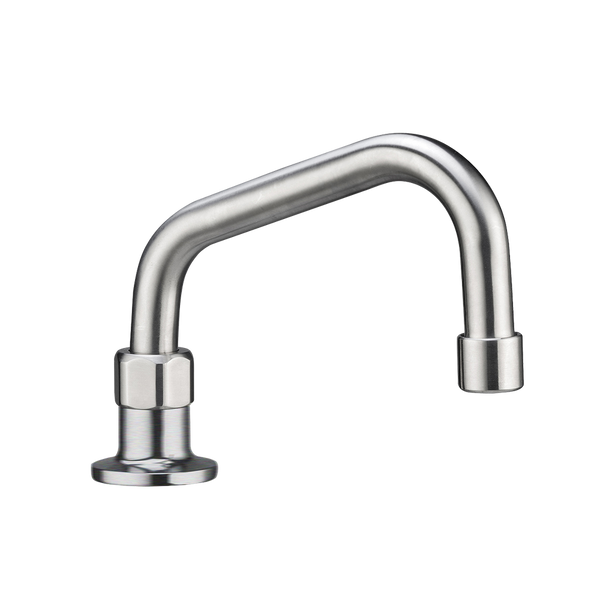 3monkeez Stainless Steel Bench Mount No Stops with 8-inch Spout