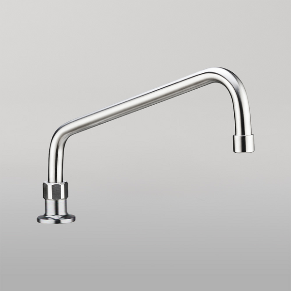 3monkeez Stainless Steel Bench Mount No Stops with 12-inch Spout