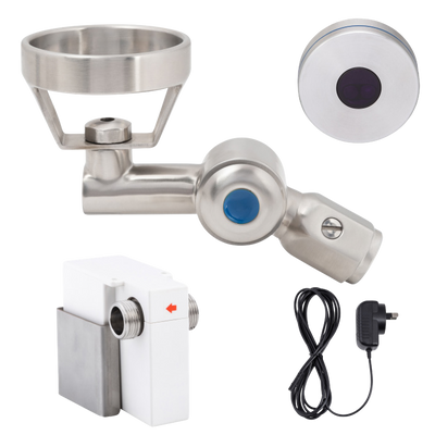 3monkeez 45 Degree Hob-Mount Sensor Bubbler with Metal Mouthguard Mains Operated