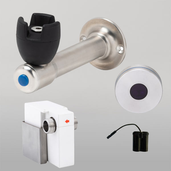 3monkeez 90 Degree Silicone Mouthguard Bubbler with Hob-Mount Sensor Battery Operated