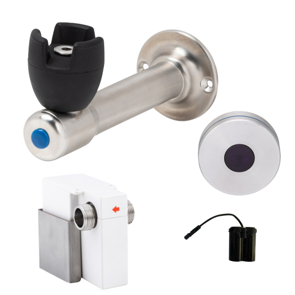 3monkeez 90 Degree Silicone Mouthguard Bubbler with Hob-Mount Sensor Battery Operated