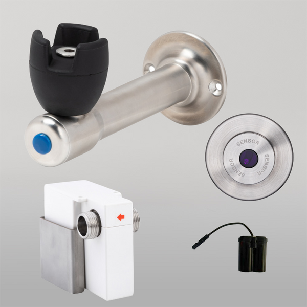 3monkeez 90 Degree Silicone Mouthguard Bubbler with Wall-Mount Sensor Battery Operated