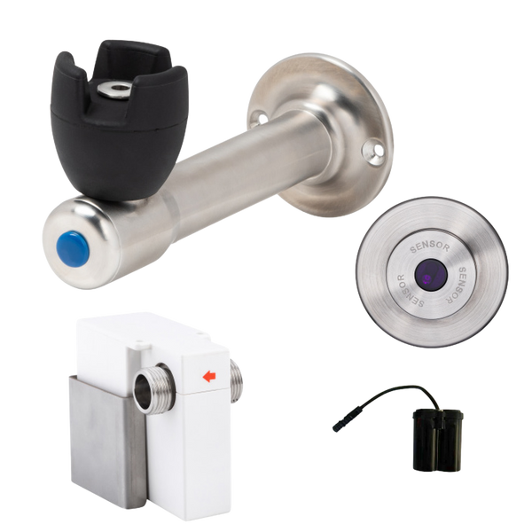 3monkeez 90 Degree Silicone Mouthguard Bubbler with Wall-Mount Sensor Battery Operated