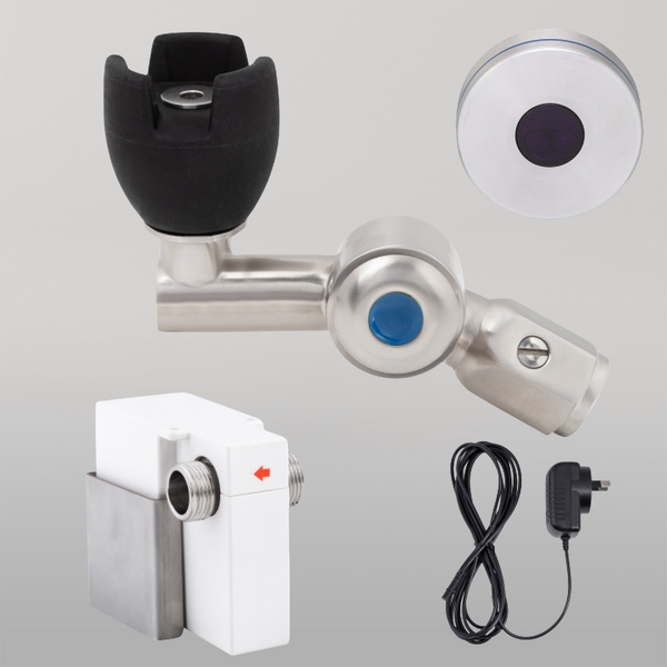 3monkeez 45 Degree Silicone Mouthguard Bubbler with Hob-Mount Sensor Mains Operated