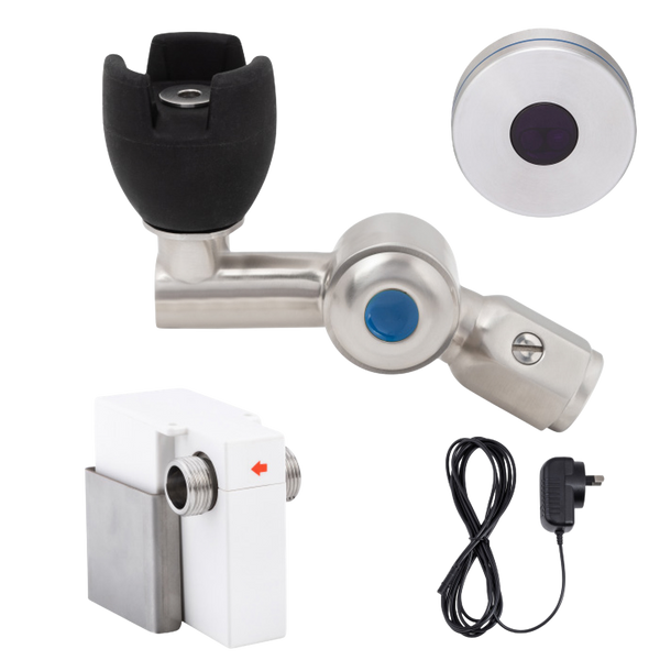 3monkeez 45 Degree Silicone Mouthguard Bubbler with Hob-Mount Sensor Mains Operated