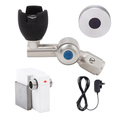 3monkeez 45 Degree Silicone Mouthguard Bubbler with Hob-Mount Sensor Mains Operated