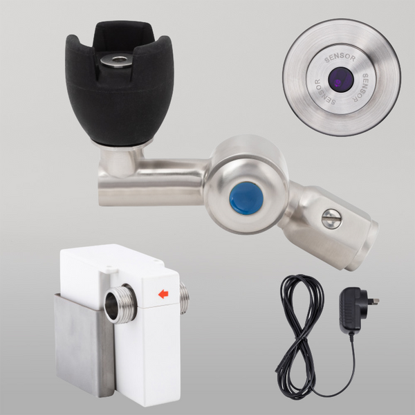 3monkeez 45 Degree Silicone Mouthguard Bubbler with Wall-Mount Sensor Mains Operated