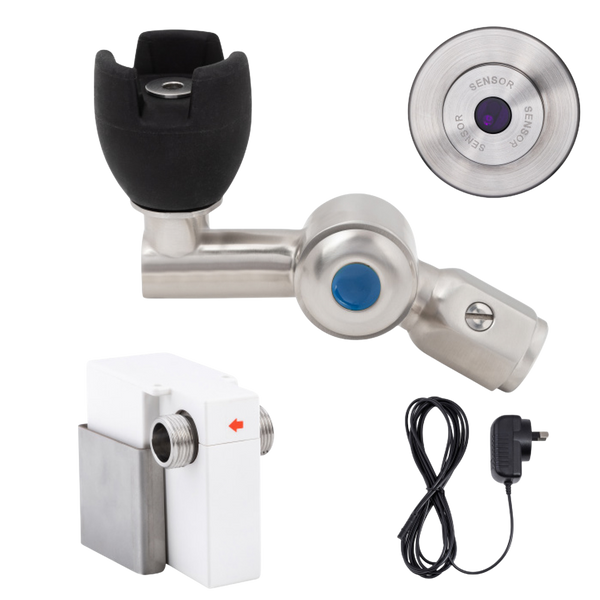 3monkeez 45 Degree Silicone Mouthguard Bubbler with Wall-Mount Sensor Mains Operated