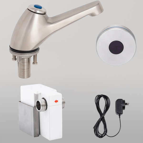 3monkeez Pillar Tap with Hob-Mount Sensor Mains Operated