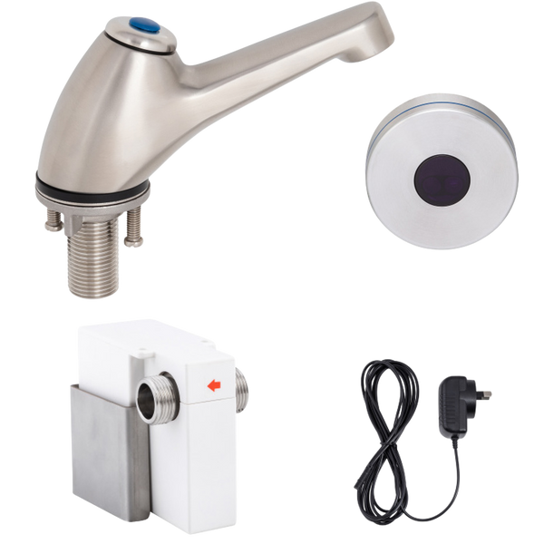 3monkeez Pillar Tap with Hob-Mount Sensor Mains Operated