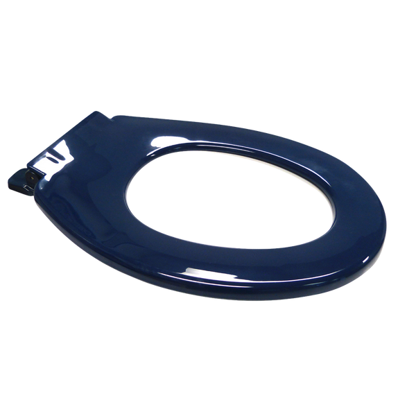 3monkeez Anti Vandal Single Flap Closed Front Toilet Seat Blue