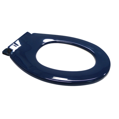 3monkeez Anti Vandal Single Flap Closed Front Toilet Seat Blue