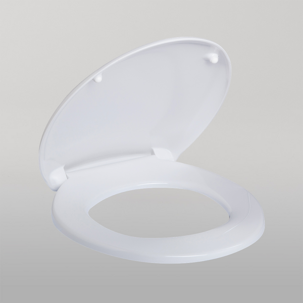 3monkeez Double Flap Closed Front Toilet Seat White