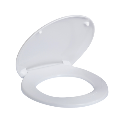 3monkeez Double Flap Closed Front Toilet Seat White
