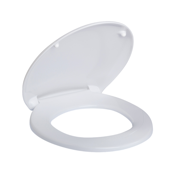 3monkeez Double Flap Closed Front Toilet Seat White