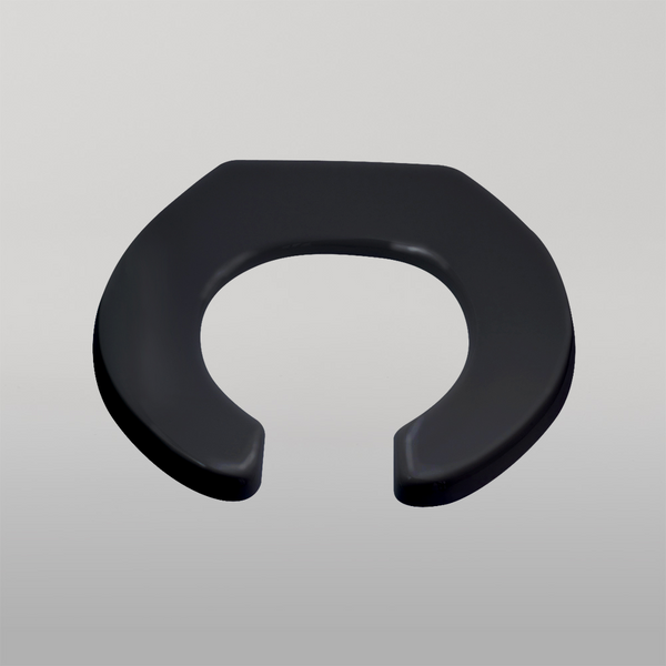 3monkeez Single Flap Open Front Toilet Seat Black