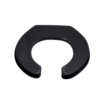 3monkeez Single Flap Open Front Toilet Seat Black