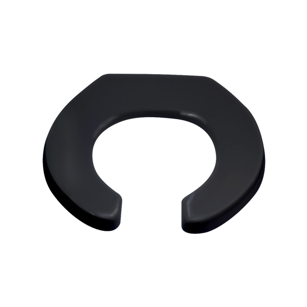 3monkeez Single Flap Open Front Toilet Seat Black