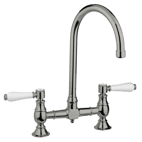 Armando Vicario Provincial Exposed Breach Kitchen Tap Brushed Nickel