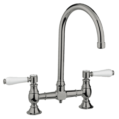 Armando Vicario Provincial Exposed Breach Kitchen Tap Brushed Nickel Lead Free