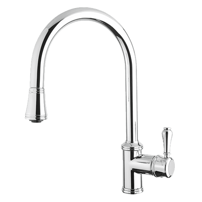 Armando Vicario Provincial Single Lever Kitchen Mixer With Pull Out Chrome