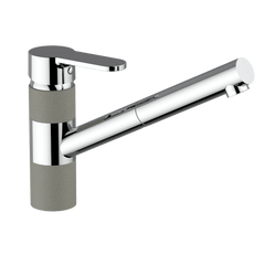Armando Vicario Isa Pull Out Kitchen Mixer Concrete