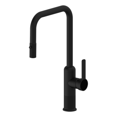 Armando Vicario Lumiere Pull Out Kitchen Mixer Dual Spray Black Lead Free