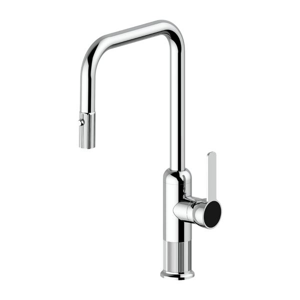 Armando Vicario Lumiere Pull Out Kitchen Mixer Dual Spray Chrome Lead Free
