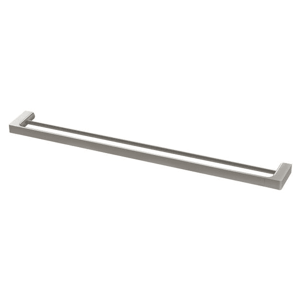Phoenix Gloss Double Towel Rail 800mm Brushed Nickel